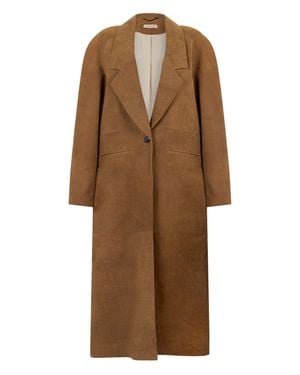The Mannei Long Coat - Brown