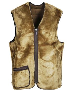 Barbour Warm Pile Zip Waistcoat - Multicolor