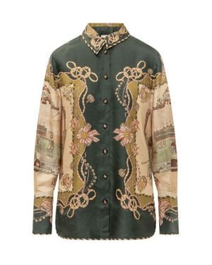 Zimmermann Valiant Twill Shirt - Green
