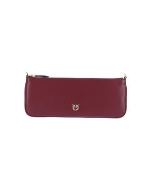 Pinko 100% Leather Crossbody Bag - Purple