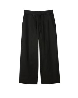 Jacquemus Sophisticated Cotton Pants With Drawstring Waist - Black