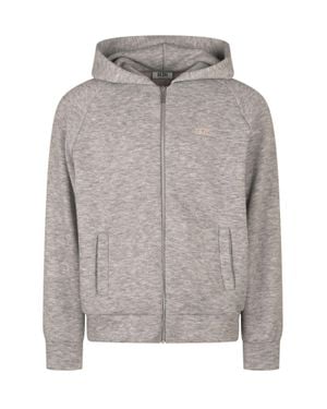 Gcds Band Logo Hooded Jacket - Gray