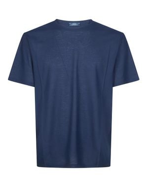Herno Stylish Crepe T-Shirt - Blue