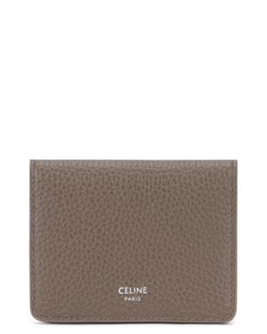 Celine Mini Hammered Card Holder - Brown