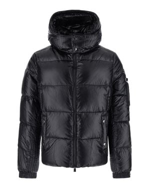 Tatras Tech Fabric Down Jacket With High Collar - Black