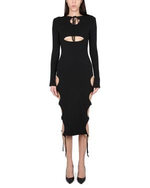 ANDREADAMO Dress With Cut-Out Details - Black