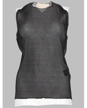 Circus Hotel Lurex Mini Top For - Gray
