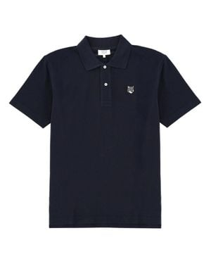 Maison Kitsuné Maison Kitsuné Polo Con Logo - Blue