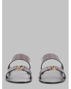 Saint Laurent Sandalo "Babylone" - Metallic