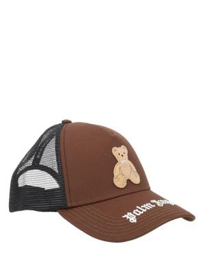 Palm Angels Cappello Da Baseball "Bear Trucker" - Brown