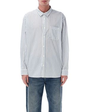 Vans Premium Dobby Stripe Long Sleeve Shirt - Blue
