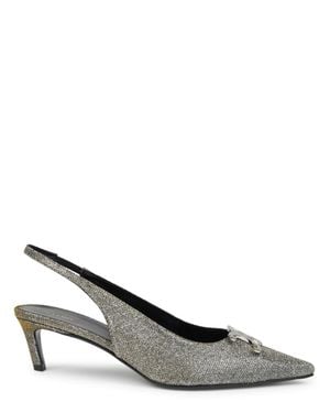 Celine Slingback Alma Triomphe Shoe - Metallic
