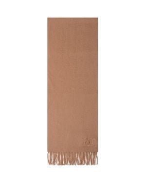 Max Mara Wsdalia Stola 100% Cashmere Scarf - Brown