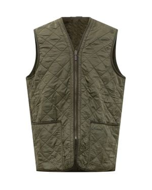 Barbour Quilted Zip-Front Vest - Green