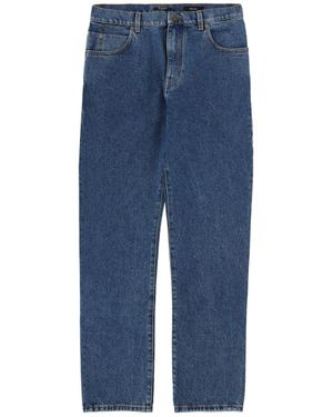 Balmain Straight Jeans Cotton - Blue