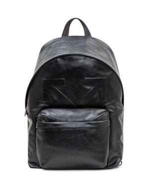 Off-White c/o Virgil Abloh Heritage Mini Backpack With Front Pocket And Embossed Logo - Black