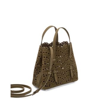 Alaïa Camouflage Motif Tote Bag - Natural