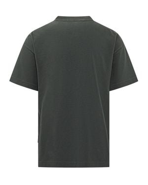 Palm Angels Patch Paint Print Regular-Fit T-Shirt - Black