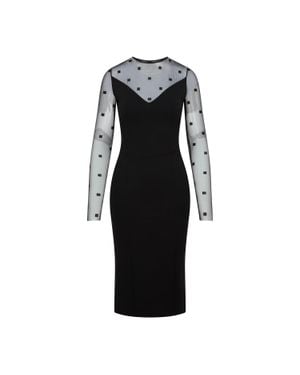 Givenchy Dress With 4G Pattern - Black