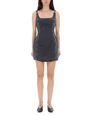 Marine Serre Cotton Dress - Black