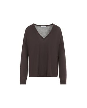 Co. V-Neck Sweater - Brown