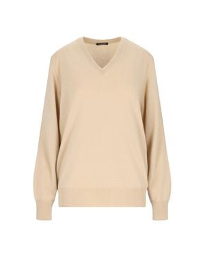 Canessa 100% Cashmere Lightweight Sweater - Natural