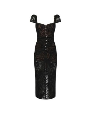 Self-Portrait Mini Dress With Sweetheart Neckline And Removable Belt - Black