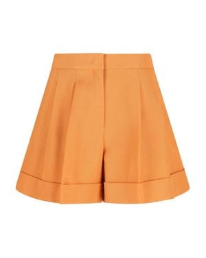 Fendi Shorts Virgin Wool - Orange