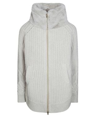 Herno Quilted Hooded Puffer Jacket - Gray