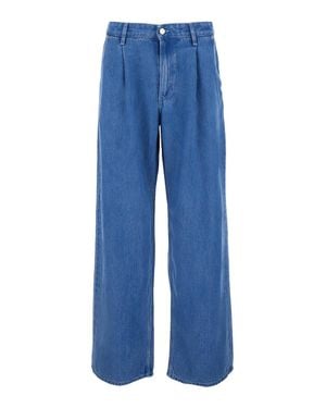Won Hundred 'Camden' High-Waisted Regular-Fit Jeans With Logo Back Patch - Blue