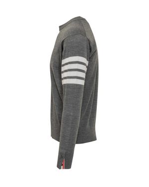 Thom Browne Gironeck Mini Sweater - Gray