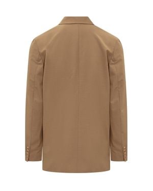 Nanushka Mini Shirt With Modern Tailoring - Natural
