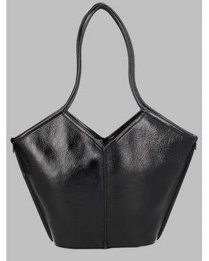 Hereu Leather Shoulder Bag - Black