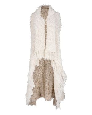 Pampa The Brand Shaggy Long Vest - Natural