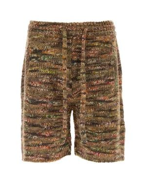 Alanui Knitted Shorts - Brown