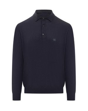 Etro Wool Knitwear Sweater - Blue