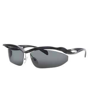 Prada Oversized Shield Sunglasses 71-16-135 - Black