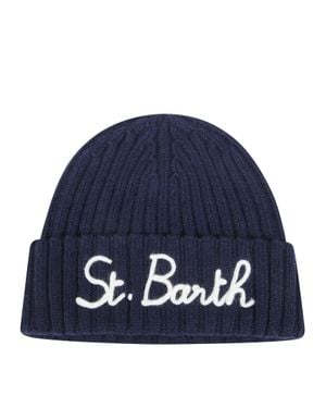 MC2 Saint Barth Berretto Wengen Knit Beanie - Blue
