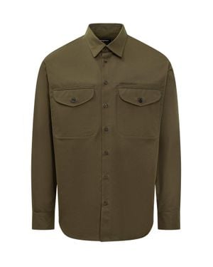 DSquared² Classic Cotton Shirt With Front Pockets - Green