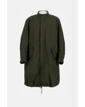 Givenchy Cotton Parka With Twisted Sleeves - Green