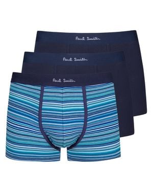 Paul Smith Organic Cotton Stretch Underwear - Blue