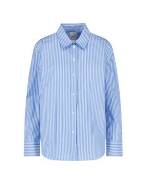 Calvin Klein 100% Cotton Button-Down Shirt - Blue