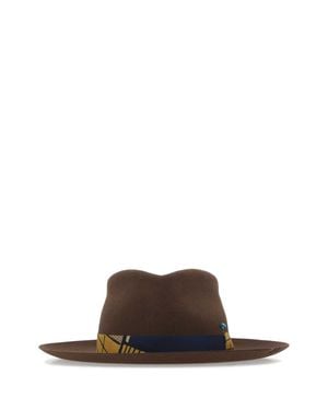 SUPERDUPER FEAT LORENZOJOVA Superduper Bougainvillea Hat - Brown