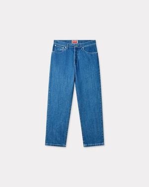 KENZO Botan Loose Fit Jeans - Blue