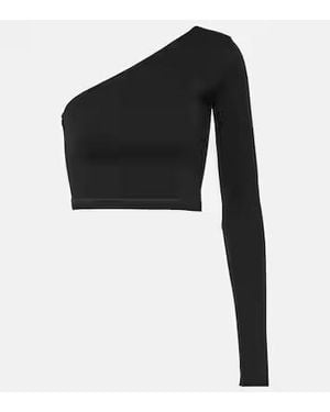 Rick Owens Mini Textured Cashmere Top - Black