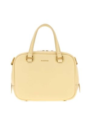 Jil Sander Vision Mini Leather Crossbody Bag - Metallic