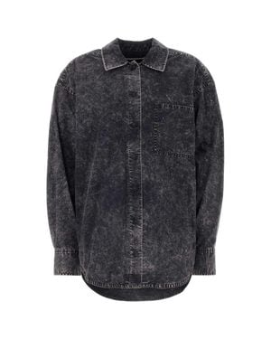 T By Alexander Wang Cotton Oversize Shirt - Gray