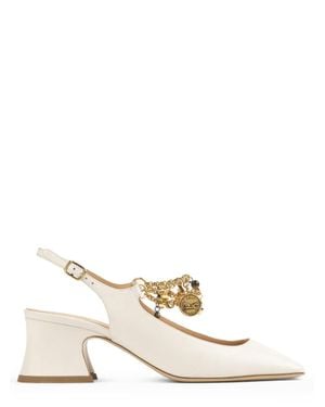 Chloé Embellished Pumps - Natural