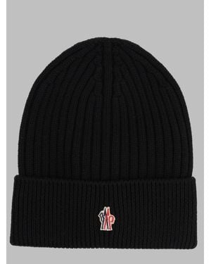 Moncler Virgin Wool Hat, Made - Black