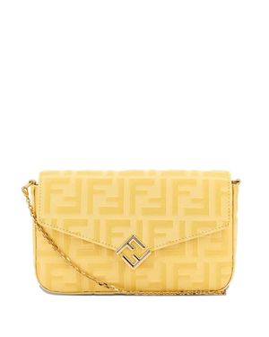 Fendi Mini Logo-Embellished Wallet - Yellow